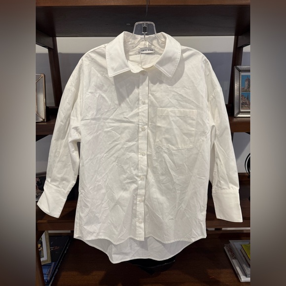 NWT ANINE BING White Mika Shirt - Picture 2 of 5